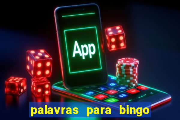 palavras para bingo cha de bebe